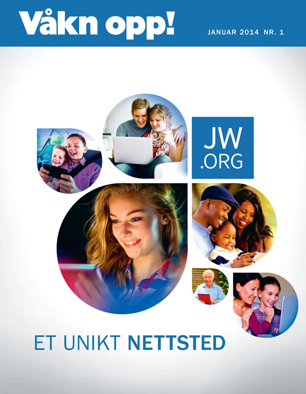 Mennesker fra alle samfunnslag, unge og gamle, som ser på jw.org