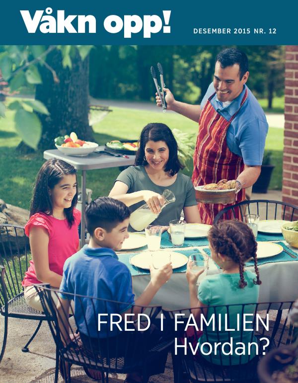 Forsiden av bladet Våkn opp! for desember 2015 | Fred i familien – hvordan?