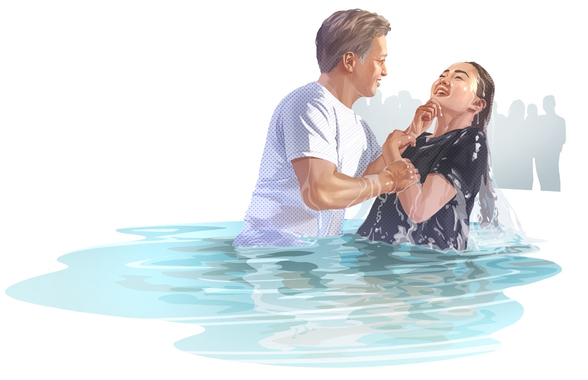 Omwishiki ariyo naabatizibwa.