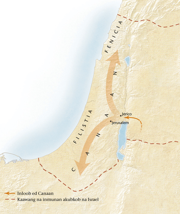 Mapa na dalin na Canaan[Mapa ed pahina 11]