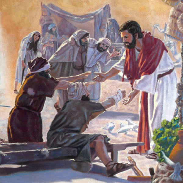 Hesus ta saka su man pa mishi i kura esnan ku ta  malu