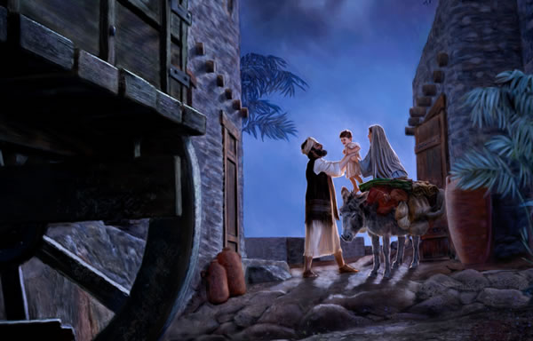 Den skuridat di anochi, Hose ta duna Maria Hesus, segun ku nan ta prepará pa bai