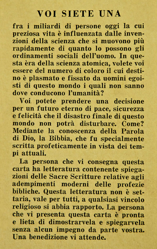 Karchi di testimonio na italiano
