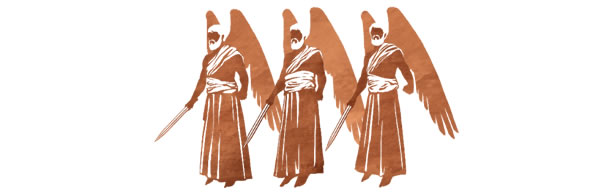 Olketa strongfala angel holem sword