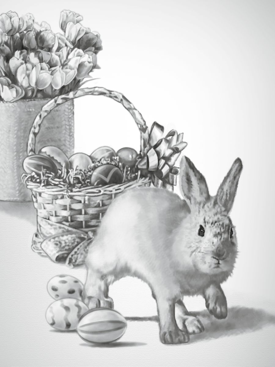 Wanfala Easter rabbit and olketa Easter egg
