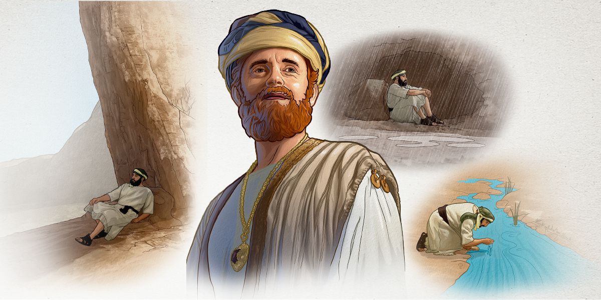 Wanfala man long bifor hem haed from bigfala rain, drinkim wata from wanfala stream, and rest long shadow bilong bigfala ston