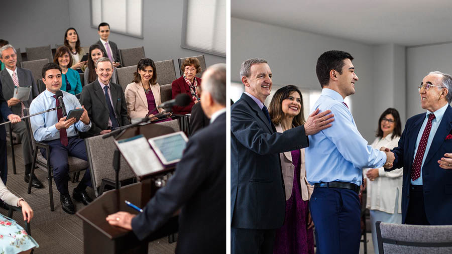 Olketa piksa: 1. Bible study givim koment lo ‘Wastaoa’ Study. 2. ‘Wastaoa’ Study conductor praisem Bible study bihaen lo meeting.