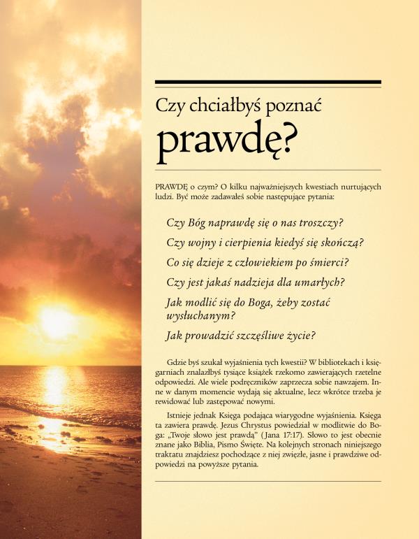 Okładka publikacji „Czy chciałbyś poznać prawdę?”