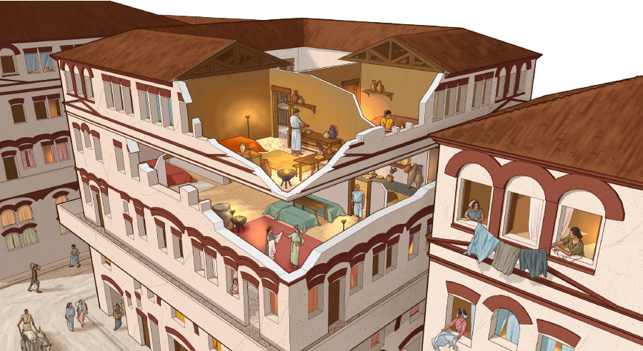 Kamienice w starożytnym Rzymie