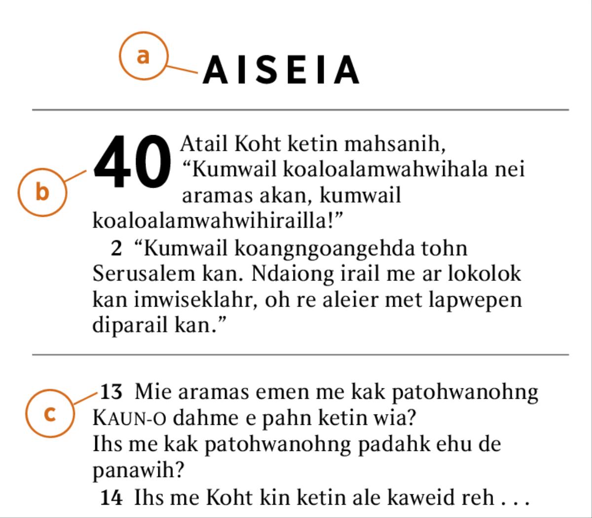 Iren Paipel ehu kohda pwehn kasalehda ia duwen en kasawiada a) pwuhken paipelo, b) irelaudo, oh c) iretikitiko