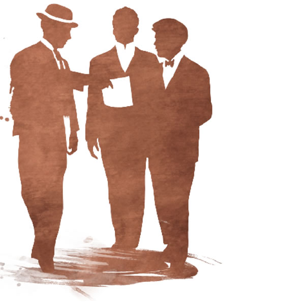 Três irmãos cristãos conversando