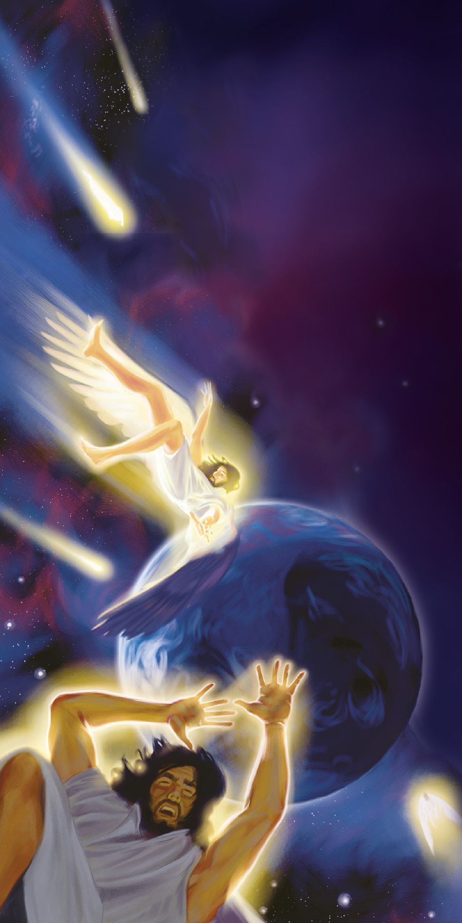 O Diabo e seus demônios são expulsos do céu para a Terra