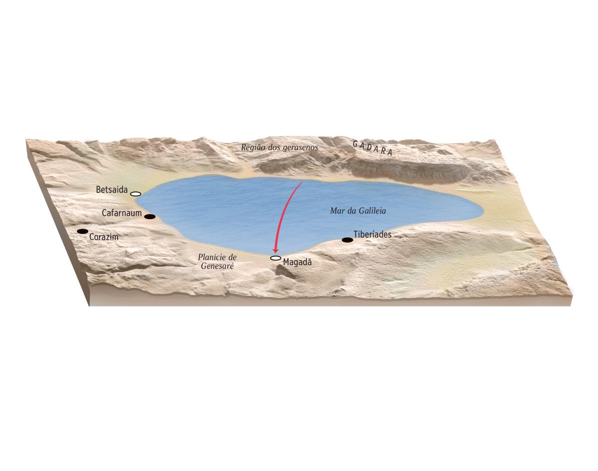 Magadã, no mar da Galileia