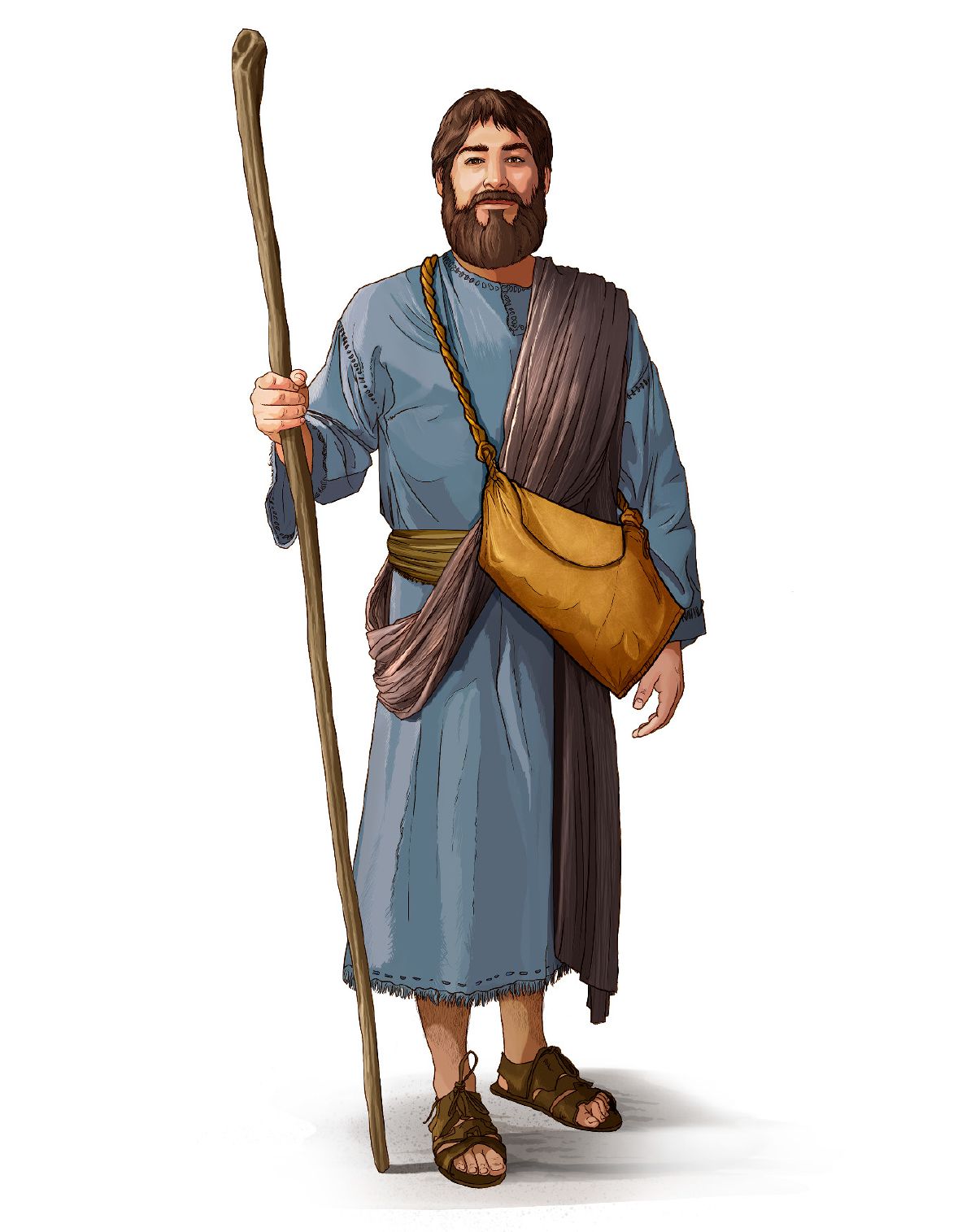 Bastão e bolsa de provisões