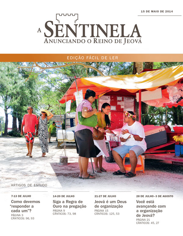 Capa da edição Fácil de Ler da Sentinela de 15 de maio de 2014