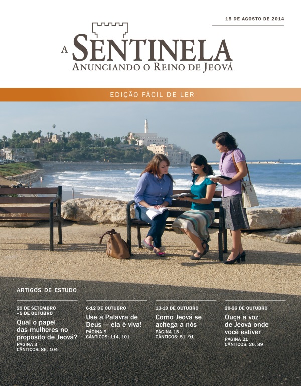 Capa da edição Fácil de Ler da Sentinela de 15 de agosto de 2014
