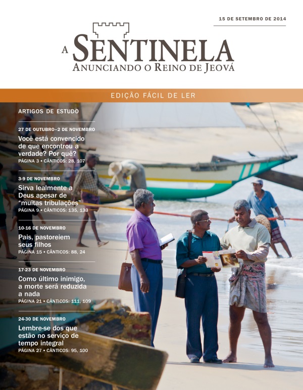 Capa da edição Fácil de Ler da Sentinela de 15 de setembro de 2014