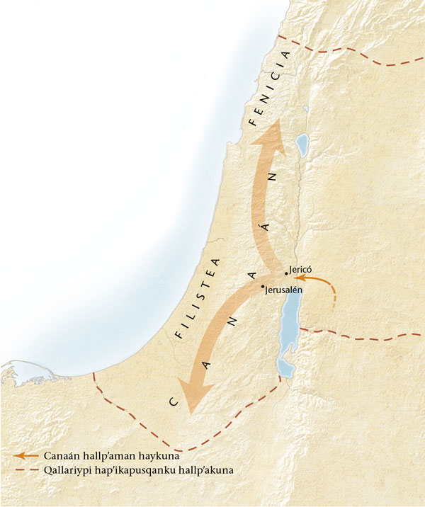 Canaan hallp’aq mapan[11 paginapi mapa]