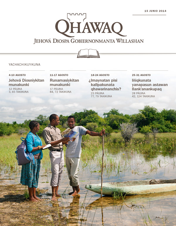 Tapanpi kaq: Qhawaq (huñunakuypi estudianapaq), 15 junio 2014
