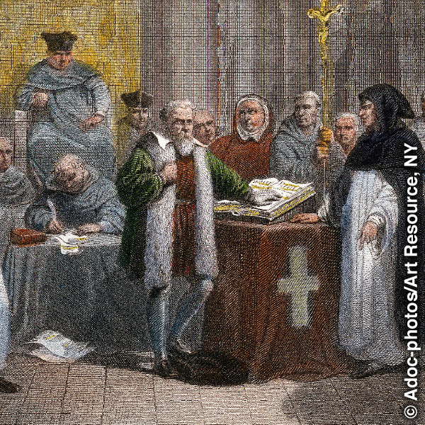 Galileo Galilei făcându-şi publice descoperirile