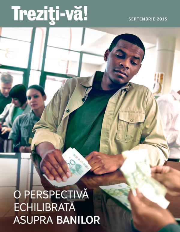 Coperta revistei Treziţi-vă!, septembrie 2015 | O perspectivă echilibrată asupra banilor