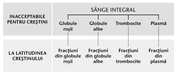 Sânge, cele patru componente primare și fracțiunile sanguine
