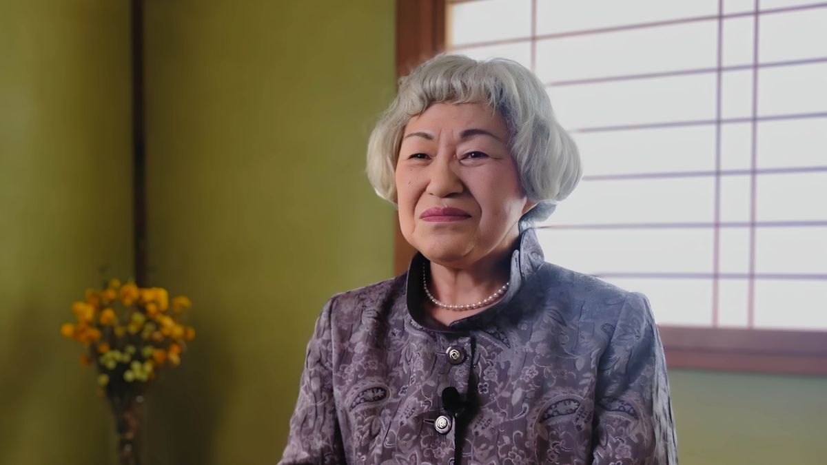 Кадр из видео «Они успешно борются за веру. Те, у кого спутник жизни не-Свидетель». Сестра Норико Ито.