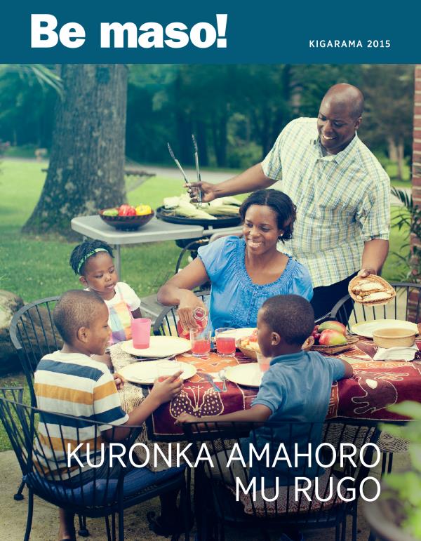 Igipfukisho c’ikinyamakuru Be Maso!, Kigarama 2015 | Kuronka amahoro mu rugo