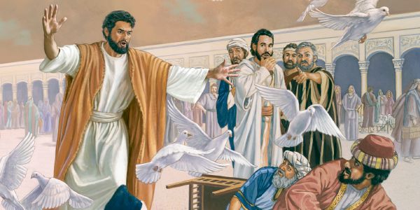 Jésus atomba azo ti vongo ye nga na azo ti kango ye na yâ ti temple