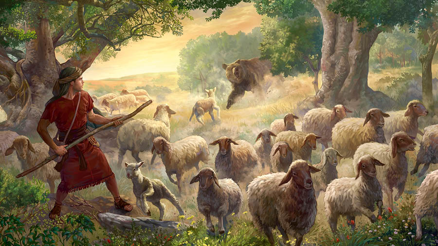 David so angbâ maseka, so ayeke ga gbia ti Israël, ayeke leke terê ti lo ti bata kundu ti ataba si mbeni ours asara sioni na ala ape.