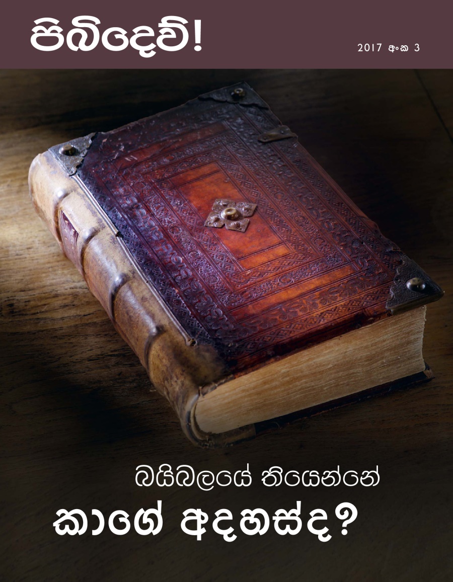 පිබිදෙව්! 2017 අංක 3 | බයිබලයේ තියෙන්නේ කාගේ අදහස්ද?