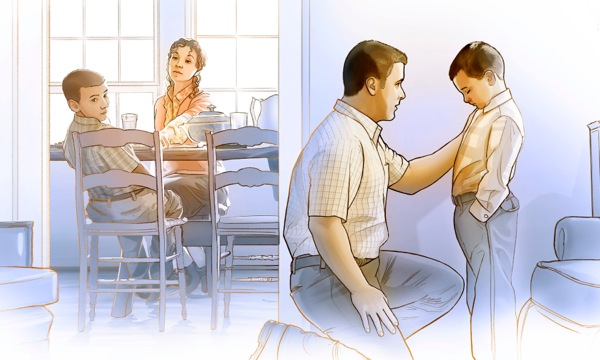 යෙහෝවා දෙවිට සේවය කරන්න, කුඩා කාලයේ ඉඳන් බව්තීස්ම වෙනකල්ම දෙමව්පියන් තම පුතාව පුහුණු කරයි