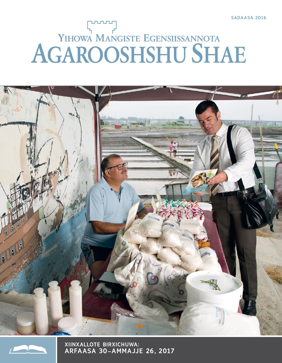 Agarooshshu Shae Xiinxallote ittime, Sadaasa 2016