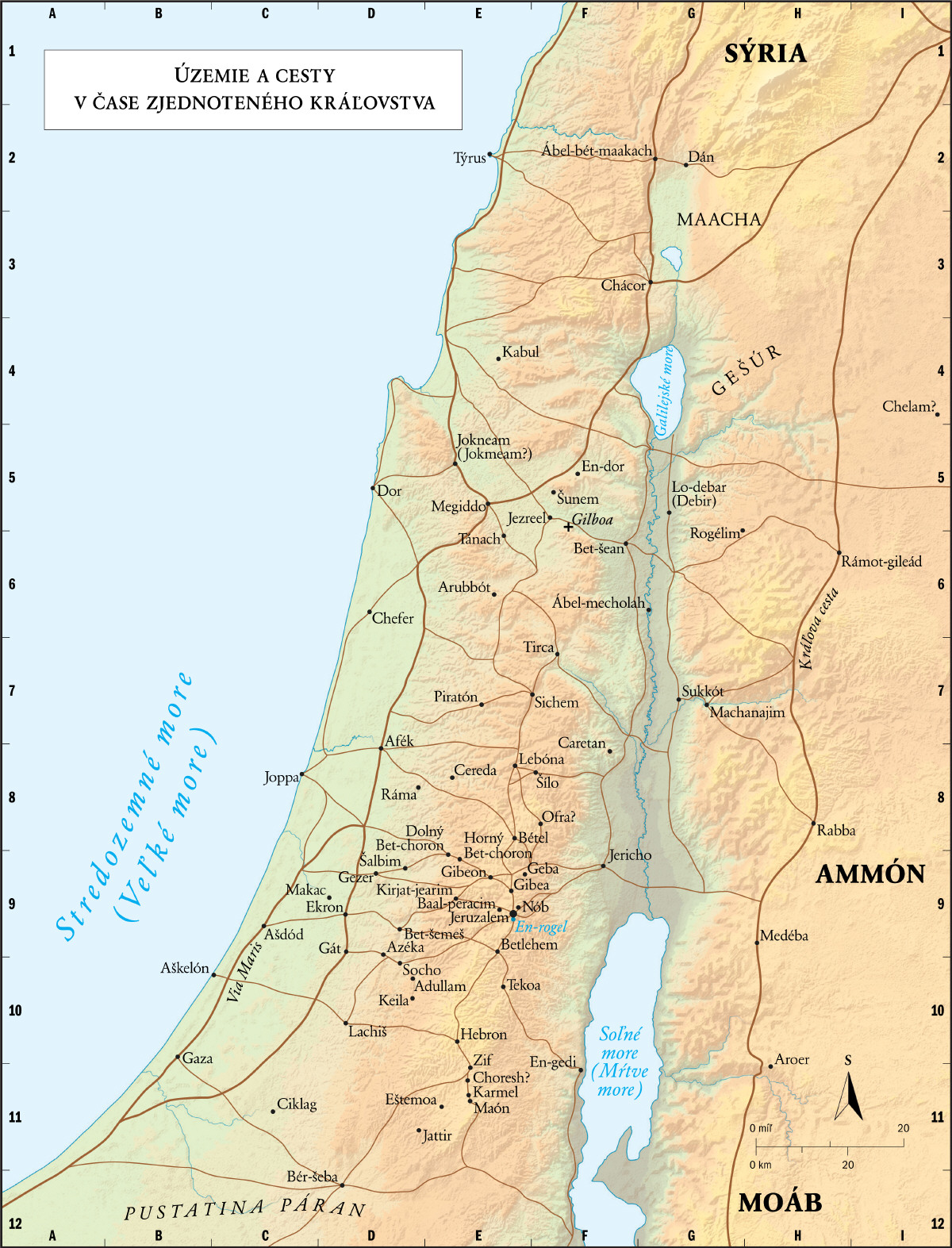 Dávid a Šalamún (cesty)