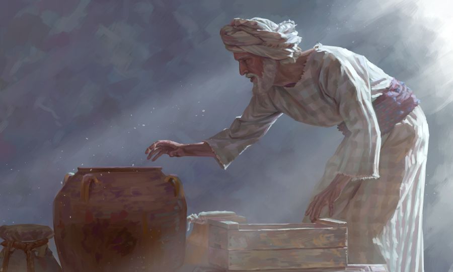 Chilkijah nachádza zvitok s Jehovovým Zákonom