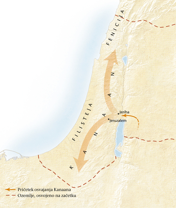 Zemljevid kanaanske dežele[Zemljevid na strani 11]