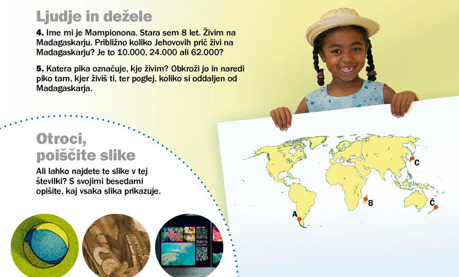 Revija Prebudite se!, september 2012: Ljudje in dežele, Madagaskar in Otroci, poiščite slike