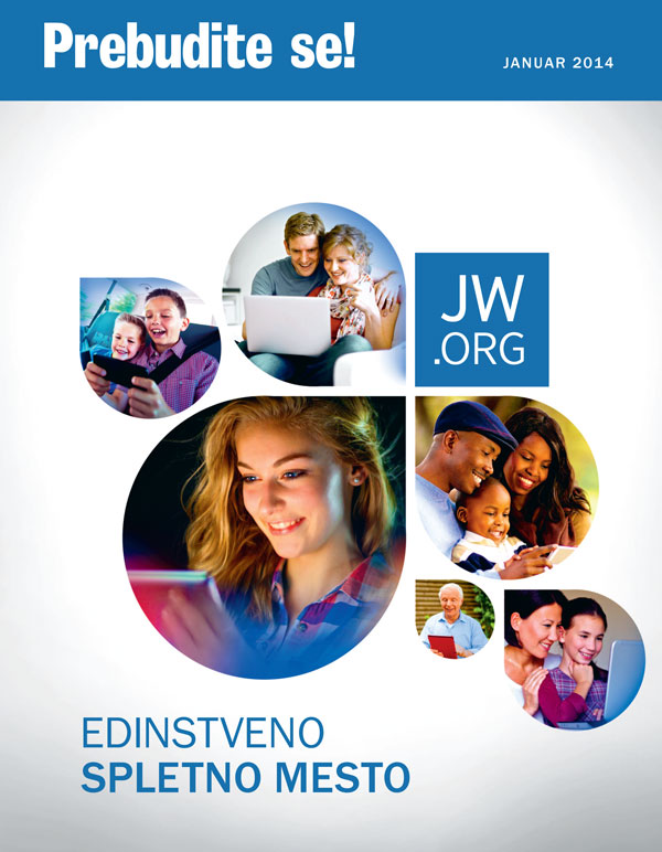 Ljudje iz različnih okolij, tako mlajši kot starejši, pregledujejo jw.org