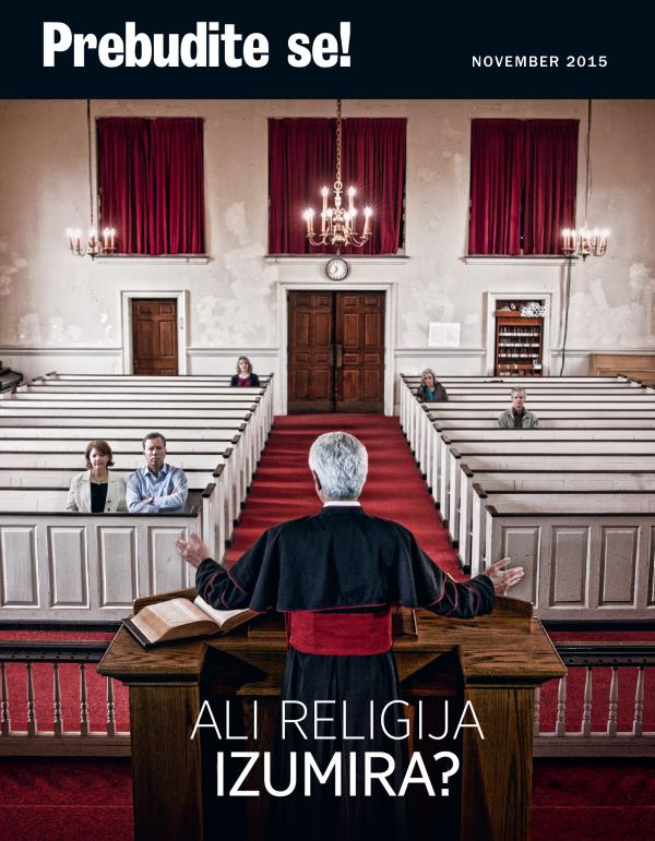 Naslovnica revije Prebudite se!, november 2015 | Ali religija izumira?
