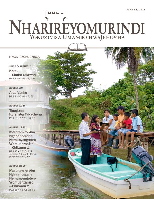 Nharireyomurindi Yokudzidza, June 15, 2015