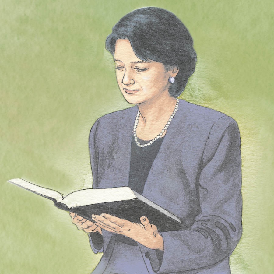 Një grua lexon Biblën