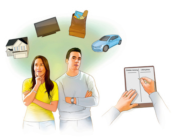 Banyalani ba nahana ka lintho tse jang chelete e ngata tseo ba batlang ho li reka