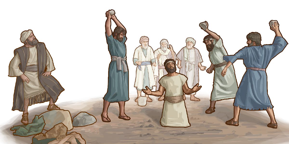 Ha Setefane a tlepetsoa ka majoe Saule o ne lumellana le seo a bile a shebeletse