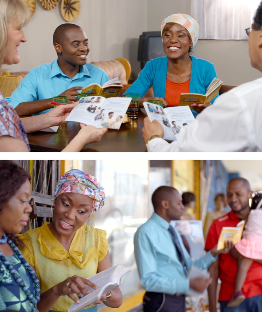 Solomone le Maria ba ithuta Bibele le Ezekiele le Abigaile; Ezekiele le Abigaile ba etsa bopaki ba phatlalatsa