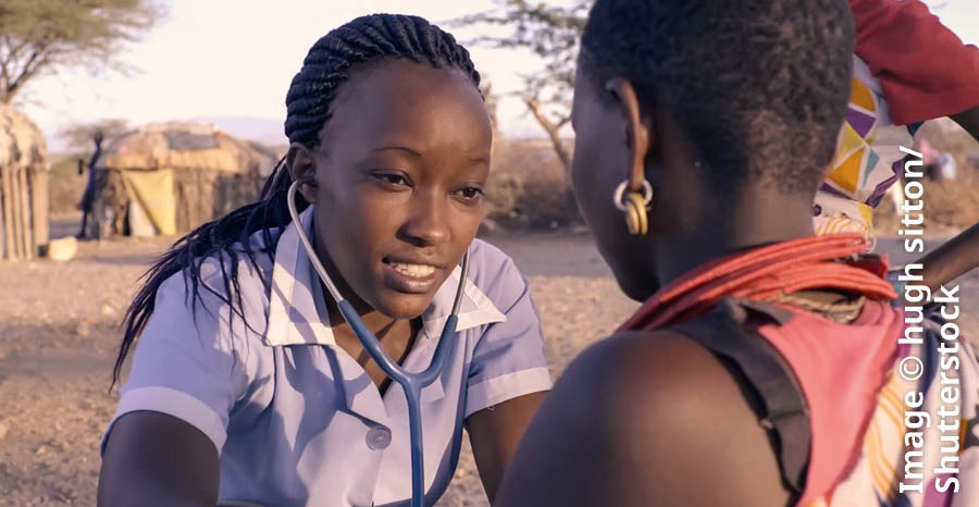 Karolo ea video ea “Tlaleho ea Komiti ea Bohokahanyi ea 2019.” Mooki e mong oa Afrika o hlahloba motho ea kulang.