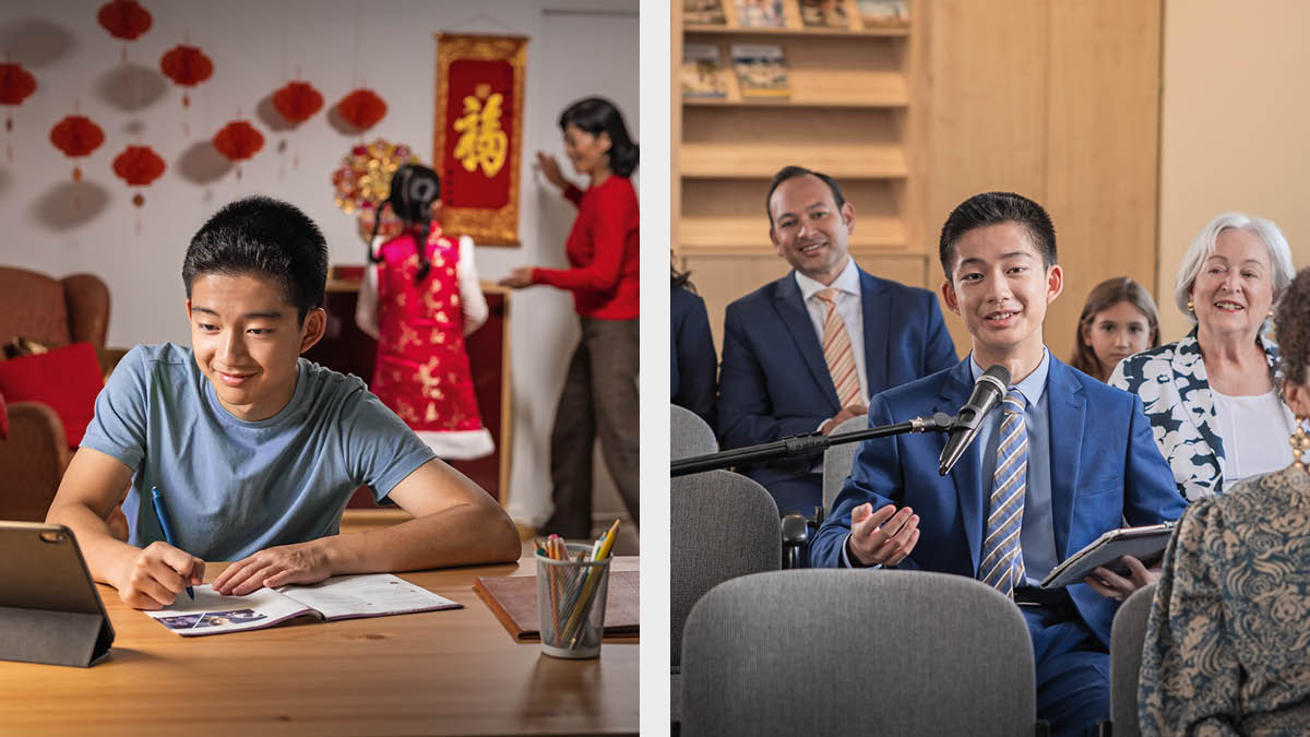 Litšoantšo: 1. Mor’abo rona e mocha o ntse a bala sengoloa ha batho ba lelapa labo bao e seng lipaki ba ntse ba khabisetsa letsatsi la phomolo. 2. Mor’abo rona eo oa araba libokeng.