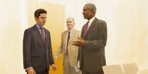 Baholo ba babeli ba bua le mor’abo rōna lekunutung