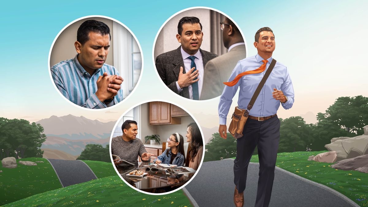 Mor’abo rona o matha moepeng. Litšoantšo tse mo hlahisitseng a rapela, a tšoere borapeli ba lelapa ’me a kopa tšoarelo ho mor’abo rona e mong. Litšoantšo tsena li hlaha hape sehloohong sena serapeng sa 4 ho ea ho 9.