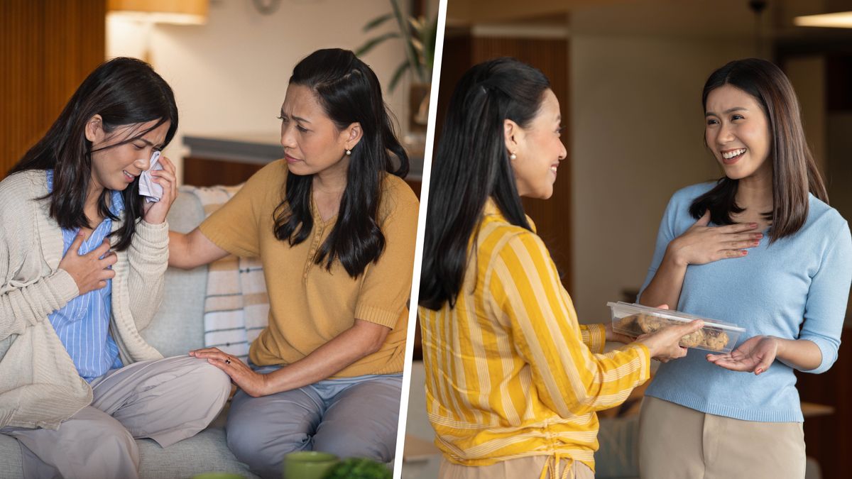 Litšoantšo: Morali oa bo rona o tšelisa morali oa bo rona e mong. 1. O mo mamela ka hloko ha a ntse a mo bolella hore na o ikutloa joang a ntse a lla. 2. Hamorao o tlisetsa motsoalle oa hae likuku tseo a mo etselitseng tsona.