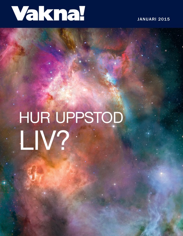 Framsidan av tidskriften Vakna! för januari 2015 | Hur uppstod liv?